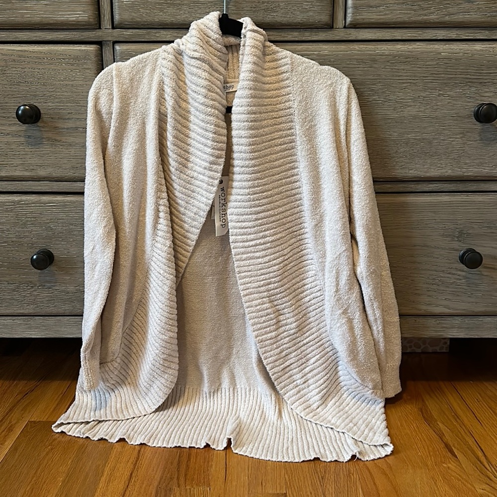 Cream-colored cardigan